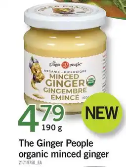 Fortinos THE GINGER PEOPLE ORGANIC MINCED GINGER offer