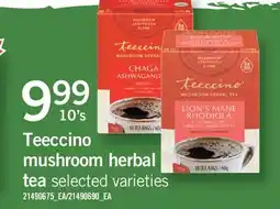 Fortinos TEECCINO MUSHROOM HERBAL TEA, 10'S offer