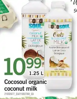 Fortinos COCOSOUL ORGANIC COCONUT MILK offer