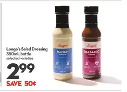 Longo's Salad Dressing offer