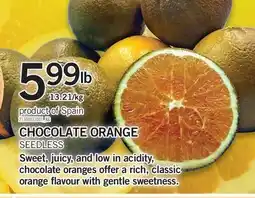 Fortinos CHOCOLATE ORANGE offer