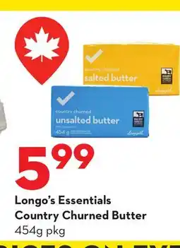 Longo's Essentials Country Churned Butter offer