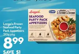 Longo's Frozen Seafood Party Pack Appetizers offer
