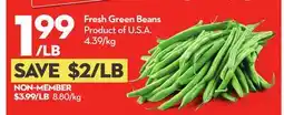 Longo's Fresh Green Beans offer