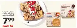 Longo's Crepes offer