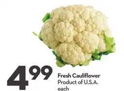 Longo's Fresh Cauliflower offer