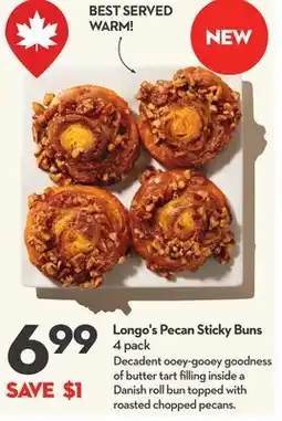 Longo's Pecan Sticky Buns offer