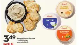 Longo's Dips or Spreads offer