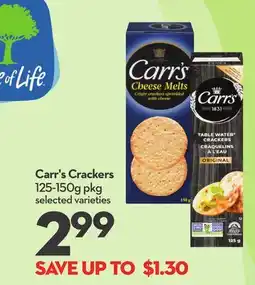 Longo's Crackers offer
