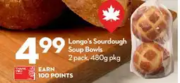 Longo's Sourdough Soup Bowls offer