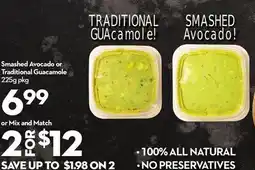 Longo's Smashed Avocado or Traditional Guacamole offer
