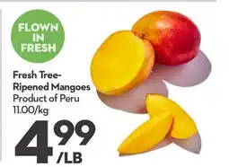Longo's Fresh Tree-Ripened Mangoes offer