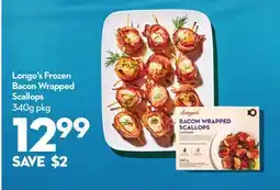 Longo's Frozen Bacon Wrapped Scallops offer