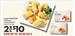 Longo's Phyllo Rolls offer