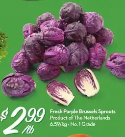 Longo's Fresh Purple Brussels Sprouts offer