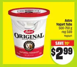 FreshCo Astro Yogurt Tub offer