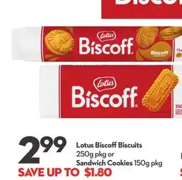 Longo's Biscuits 250g pkg or Sandwich Cookies 150g pkg offer