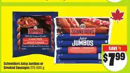 FreshCo Schneiders Juicy Jumbos or Smoke Sausages offer