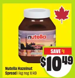 FreshCo Nutella Hazelnut Spread offer
