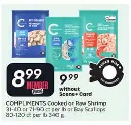Sobeys COMPLIMENTS Cooked or Raw Shrimp offer