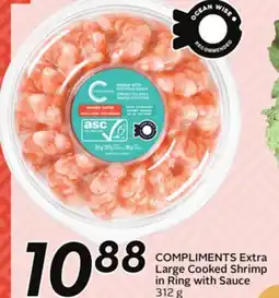 Sobeys COMPLIMENTS Extra Large Cooked Shrimp in Ring offer