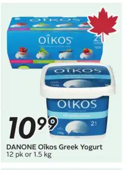 Sobeys DANONE Oîkos Greek Yogurt offer