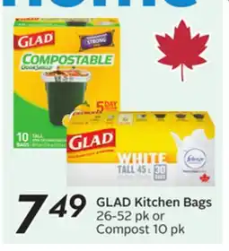 Sobeys GLAD Kitchen Bags offer
