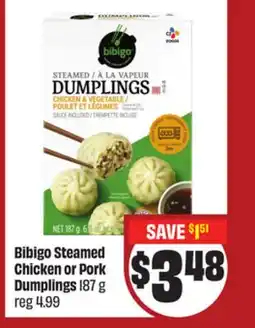 FreshCo Bibigo Steamed Chicken or Pork Dumplings 187 g - LNY offer