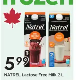 Sobeys NATREL Lactose Free Milk offer