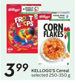 Sobeys KELLOGG'S Cereal offer