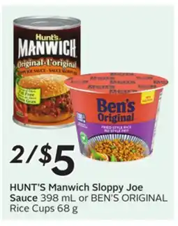 Sobeys HUNT'S Manwich Sloppy Joe Sauce offer