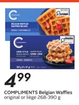 Sobeys COMPLIMENTS Belgian Waffles offer