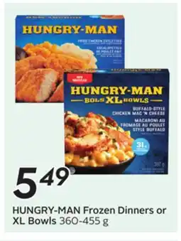 Sobeys HUNGRY-MAN Frozen Dinners or XL Bowls offer