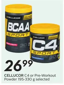 Sobeys CELLUCOR C4 or Pre-Workout Powder offer