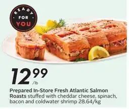 Sobeys Prepared In-Store Fresh Atlantic Salmon Roasts offer