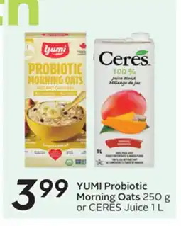 Sobeys YUMI Probiotic Morning Oats offer