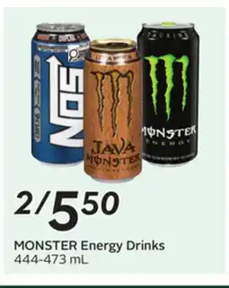 Sobeys MONSTER Energy Drinks offer