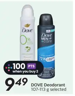 Sobeys DOVE Deodorant offer