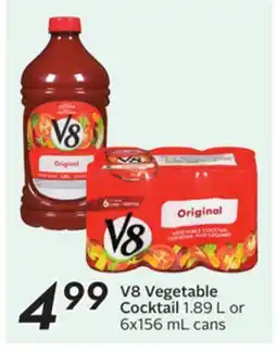 Sobeys V8 Vegetable Cocktail offer