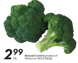 Sobeys Broccoli Crowns offer