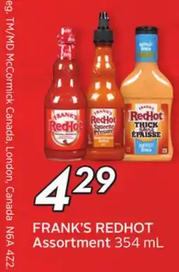 Sobeys FRANK'S REDHOT Assortment offer