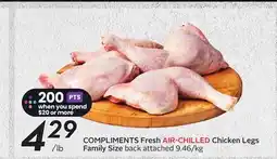 Sobeys COMPLIMENTS Fresh AIR-CHILLED Chicken Legs offer