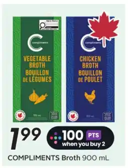 Sobeys COMPLIMENTS Broth offer