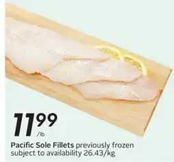 Sobeys Pacific Sole Fillets offer