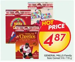 Sobeys GENERAL MILLS Family Size Cereal offer