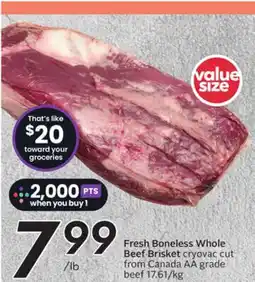 Sobeys Fresh Boneless Whole Beef Brisket offer