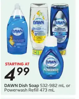 Sobeys DAWN Dish Soap offer
