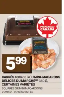 L'Intermarché CARRÉS, 400/450 G OU MINI-MACARONS, 350 G | SQUARES OR MINI MACAROONS offer