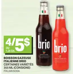 L'Intermarché BOISSON GAZEUSE ITALIENNE | ITALIAN SODA, 355 ML (CONSIGNE) offer