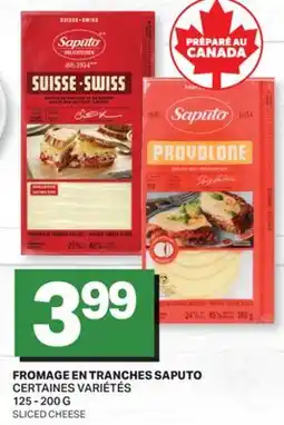 L'Intermarché FROMAGE EN TRANCHES SAPUTO, 125 - 200 G | SLICED CHEESE offer